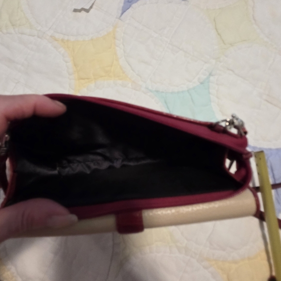 Brighton Red and Cream Crossbody Bag - Picture 8 of 14